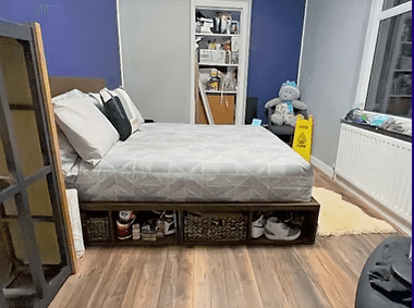 Completed multi-functional bedroom by Urban Nest