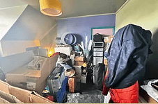 Whitburn room during the transformation