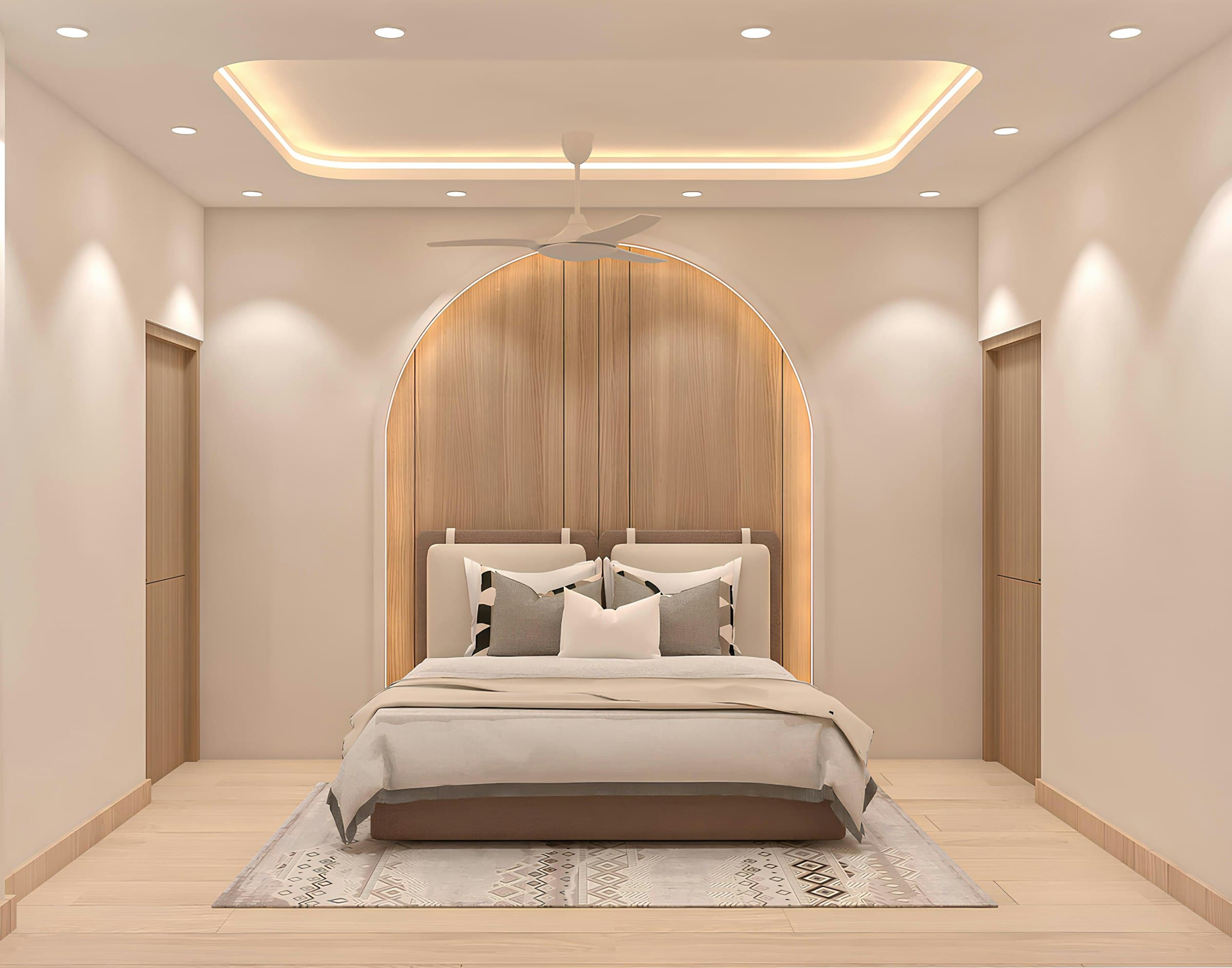 A calm premium bedroom interior used as Urban Nest studio hero imagery
